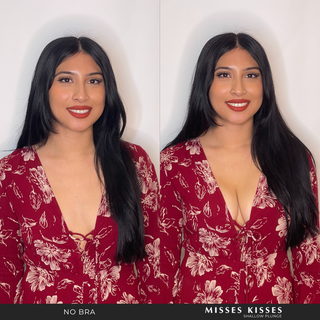 Misses Kisses - Mind the gap with Misses Kisses 😉 LOVE this amazing before  and after from the beautiful Alyssa who is a 36B in our Moderate Plunge Bra!  ♥️ We have