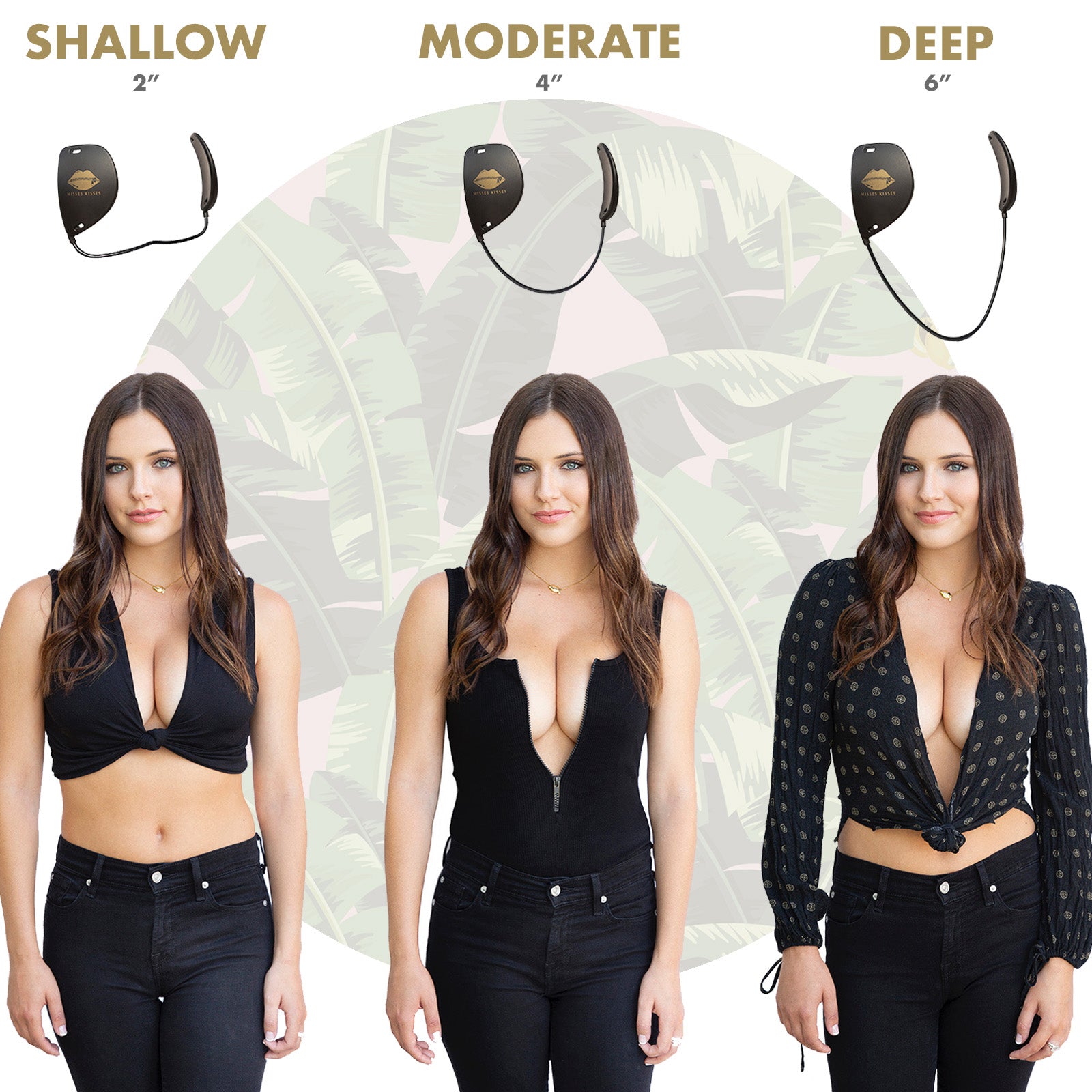 Fashion Deep Bra Kit Push-Up Frontless, Backless & Strapless Bra