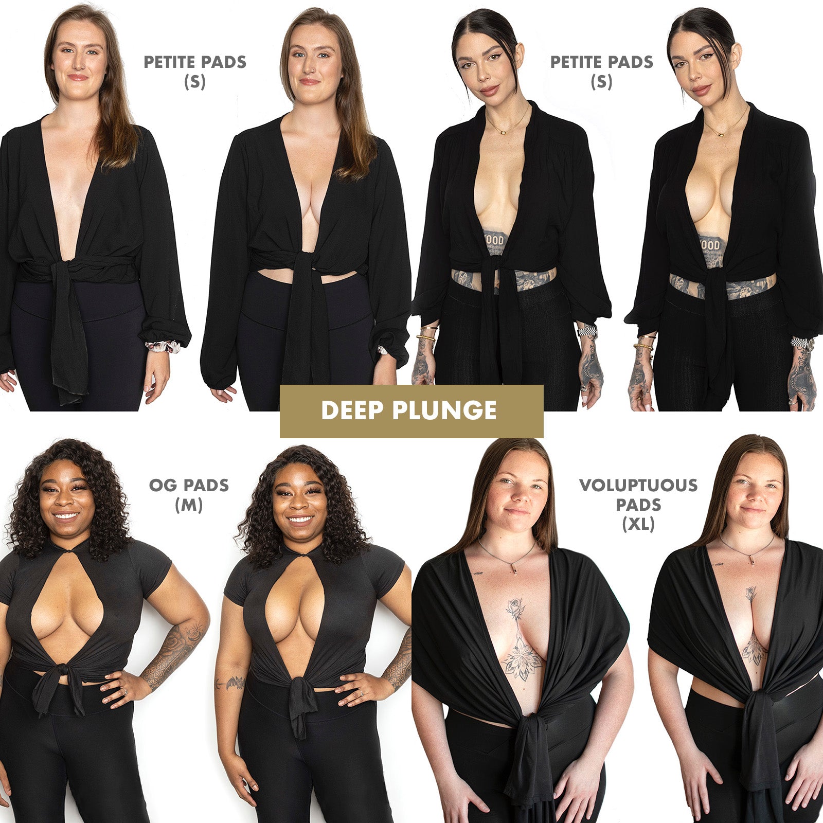 Misses Kisses - The FRONTLESS bra kit. Cleavage + Support